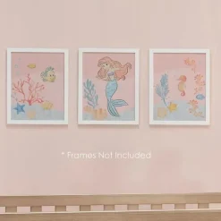 Lambs u0026 Ivy Disney Princess|Wallpaper & Wall Art*Lambs & Ivy - Bedtime Originals Disney Baby The Little Mermaid 3-Piece Unframed Wall Art, Ariel