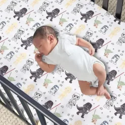 Lambs u0026 Ivy Star Wars|Bedding Sets*Lambs & Ivy - Classic 3Pk Baby Crib Bedding Set, Yoda/Darth Vader