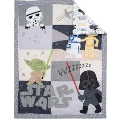 Lambs u0026 Ivy Star Wars|Bedding Sets*Lambs & Ivy - Classic 3Pk Baby Crib Bedding Set, Yoda/Darth Vader