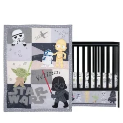 Lambs u0026 Ivy Star Wars|Bedding Sets*Lambs & Ivy - Classic 3Pk Baby Crib Bedding Set, Yoda/Darth Vader