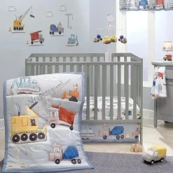 Lambs u0026 Ivy Crib & Bed Sheets*Lambs & Ivy - Construction Zone Baby Fitted Crib Sheet