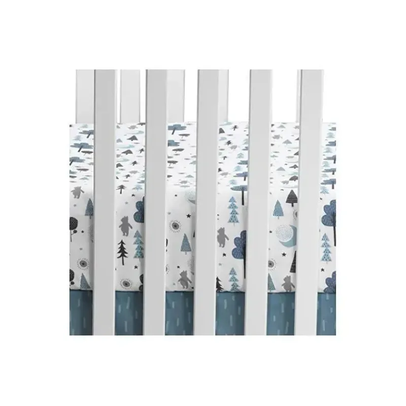 Lambs u0026 Ivy Crib & Bed Sheets*Lambs & Ivy - Disney Baby Forever Pooh White/Blue Bear Fitted Crib Sheet