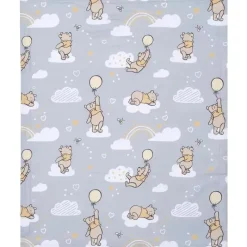 Lambs u0026 Ivy Blankets & Quilts*Lambs & Ivy - Disney Hunny Bear Winnie The Pooh Gray Soft Sherpa Baby Blanket