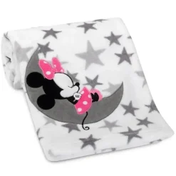 Lambs u0026 Ivy Mickey & Minnie|Blankets & Quilts*Lambs & Ivy - Disney Minnie Baby Star Nite Blanket