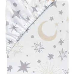Lambs u0026 Ivy Crib & Bed Sheets*Lambs & Ivy - Goodnight Moon Fitted Crib Sheet, Moon/Stars