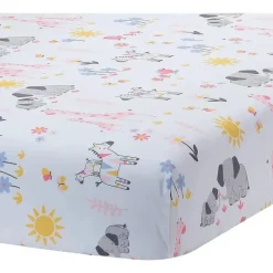 Lambs u0026 Ivy Crib & Bed Sheets*Lambs & Ivy - Jazzy Jungle Baby Fitted Crib Sheet