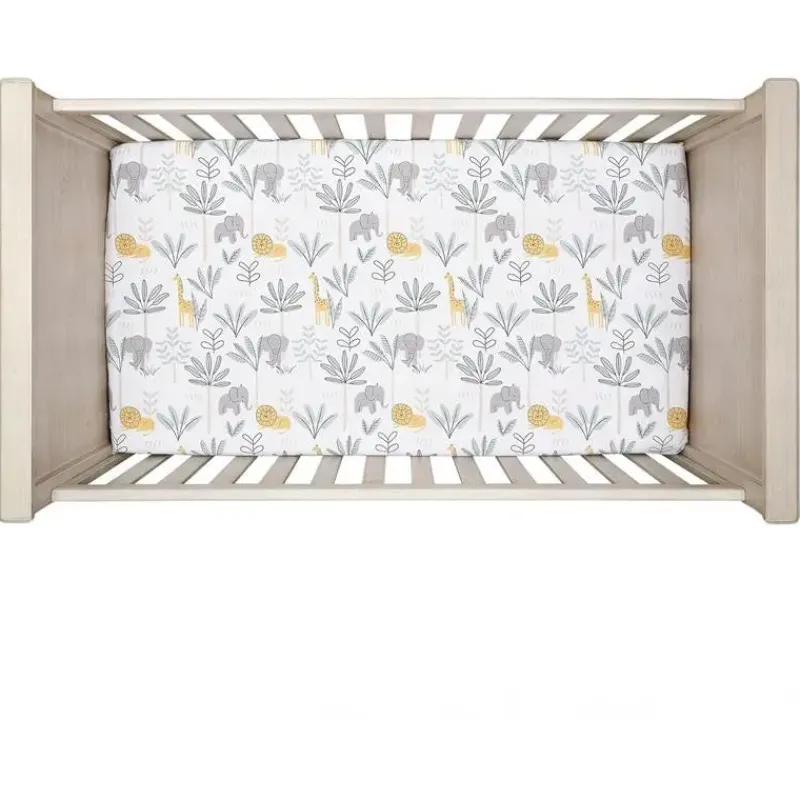 Lambs u0026 Ivy Crib & Bed Sheets*Lambs & Ivy - Jungle Adventure Sheet