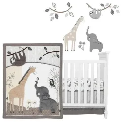 Lambs u0026 Ivy Bedding Sets*Lambs & Ivy - Jungle Animals 4Pc Baby Bedding Set