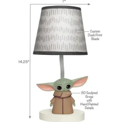 Lambs u0026 Ivy Star Wars*Lambs & Ivy - Lamp With Shade & Bulb, The Child Baby Yoda