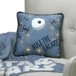 Lambs u0026 Ivy Star Wars*Lambs & Ivy - Light Up Pillow Galaxy, Stars Wars Millennium Falcon