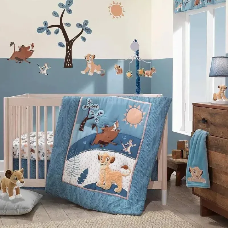 Lambs u0026 Ivy Blankets & Quilts*Lambs & Ivy - Lion King Adventure Baby Blanket, Blue