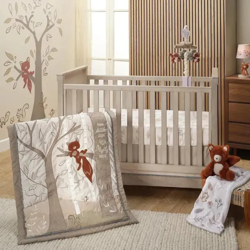 Lambs u0026 Ivy Bedding Sets*Lambs & Ivy - 3-Piece Bedding Set, Treetop Fox Woodland Tree