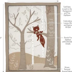 Lambs u0026 Ivy Bedding Sets*Lambs & Ivy - 3-Piece Bedding Set, Treetop Fox Woodland Tree