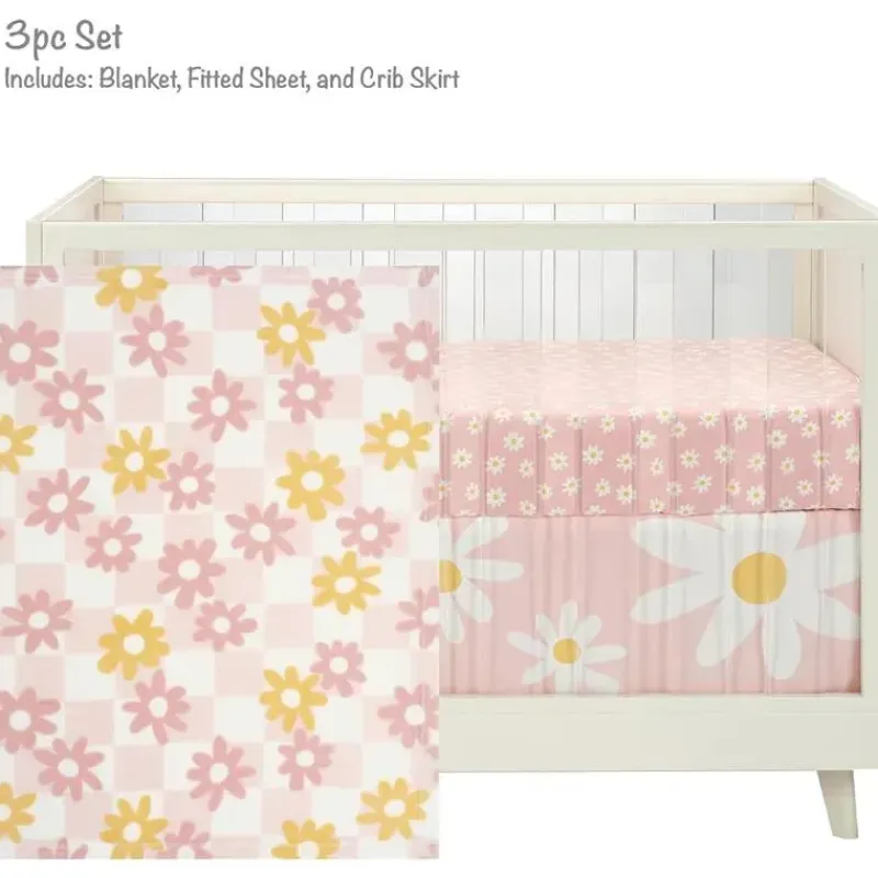 Lambs u0026 Ivy Bedding Sets*Lambs & Ivy - 3-Piece Bedding Set, Daisy Dreams