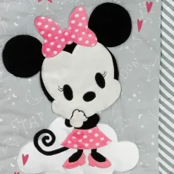 Lambs u0026 Ivy Mickey & Minnie|Bedding Sets*Lambs & Ivy - 4Pk Disney Baby Minnie Mouse Nursery Crib Bedding Set, Pink