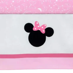 Lambs u0026 Ivy Mickey & Minnie|Bedding Sets*Lambs & Ivy - 4Pk Disney Baby Minnie Mouse Nursery Crib Bedding Set, Pink