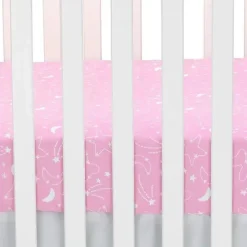 Lambs u0026 Ivy Mickey & Minnie|Bedding Sets*Lambs & Ivy - 4Pk Disney Baby Minnie Mouse Nursery Crib Bedding Set, Pink