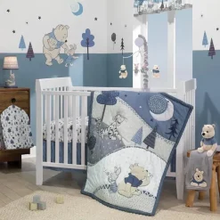 Lambs u0026 Ivy Bedding Sets*Lambs & Ivy - 3Pk Disney Forever Pooh Baby Crib Bedding Set, Blue