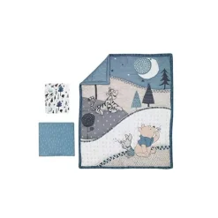Lambs u0026 Ivy Bedding Sets*Lambs & Ivy - 3Pk Disney Forever Pooh Baby Crib Bedding Set, Blue