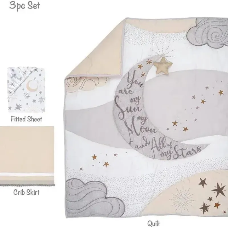 Lambs u0026 Ivy Bedding Sets*Lambs & Ivy - 3Pk Goodnight Moon Baby Crib Bedding Set