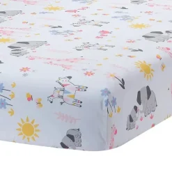 Lambs u0026 Ivy Bedding Sets*Lambs & Ivy - 3Pk Jazzy Jungle Safari Animals Pink Baby Crib Bedding Set