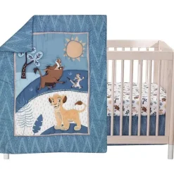 Lambs u0026 Ivy Bedding Sets*Lambs & Ivy - 3Pk Lion King Adventure Baby Crib Bedding Set, Blue