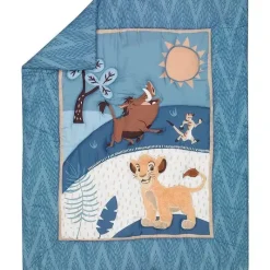 Lambs u0026 Ivy Bedding Sets*Lambs & Ivy - 3Pk Lion King Adventure Baby Crib Bedding Set, Blue