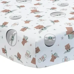 Lambs u0026 Ivy Star Wars*Lambs & Ivy - 3Pk Star Wars The Child Baby Yoda Baby Crib Bedding Set