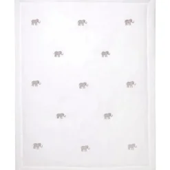 Lambs u0026 Ivy Blankets & Quilts*Lambs & Ivy - Signature Elephant Creamy White Linen