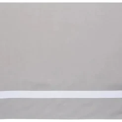 Lambs u0026 Ivy Crib & Bed Sheets*Lambs & Ivy - Signature Gray Linen with White Trim 4-Sided Crib Skirt