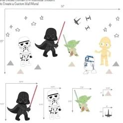 Lambs u0026 Ivy Star Wars|Wallpaper & Wall Art*Lambs & Ivy - Star Wars Classic Wall Decals