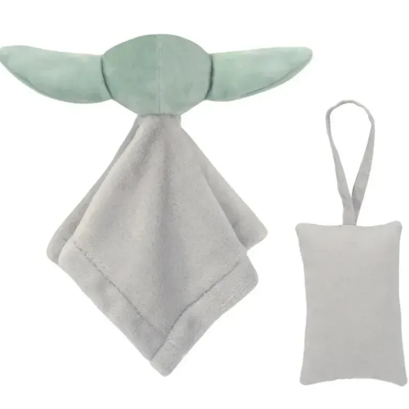 Lambs u0026 Ivy Star Wars|Lovies, Security Blankets & Blankies*Lambs & Ivy - The Child Baby Yoda Security Blanket & Door Pillow Set