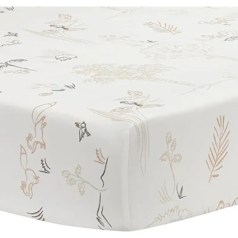 Lambs u0026 Ivy Crib & Bed Sheets*Lambs & Ivy - Treetop Fox Sheet