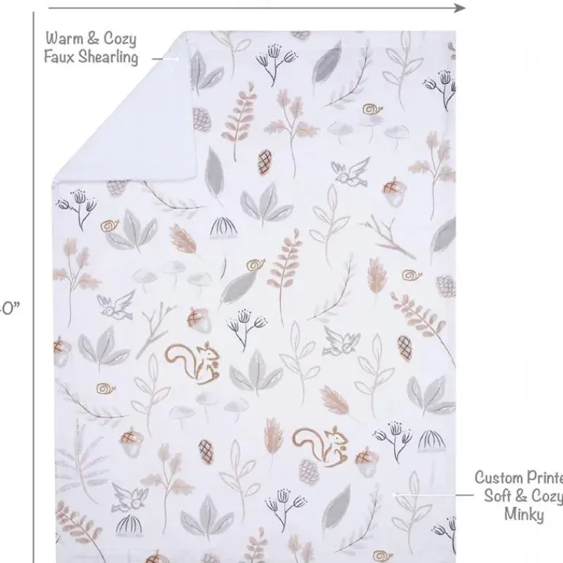 Lambs u0026 Ivy Blankets & Quilts*Lambs & Ivy - Treetop Fox Woodland Blanket