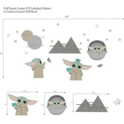 Lambs u0026 Ivy Star Wars*Lambs & Ivy - Wall Decals, The Child Baby Yoda