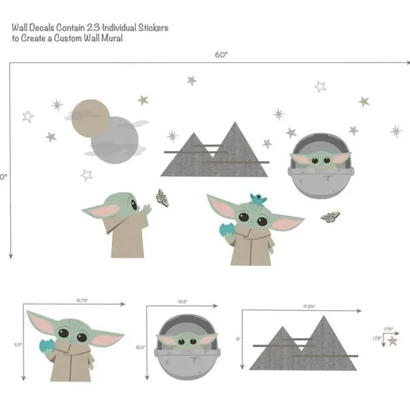 Lambs u0026 Ivy Star Wars*Lambs & Ivy - Wall Decals, The Child Baby Yoda