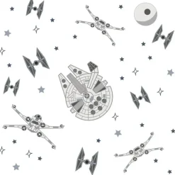 Lambs u0026 Ivy Star Wars*Lambs & Ivy - Wall Decal, Stars Wars Millennium Falcon Tie Fighters