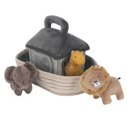 Lambs u0026 Ivy Plush & Stuffed Animals*Lambs & Ivy Baby Noah Interactive Plush Boat/Ark with Stuffed Animal Toys