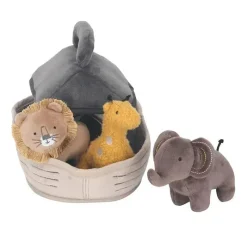 Lambs u0026 Ivy Plush & Stuffed Animals*Lambs & Ivy Baby Noah Interactive Plush Boat/Ark with Stuffed Animal Toys