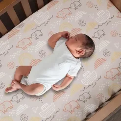 Lambs u0026 Ivy Crib & Bed Sheets*Lambs & Ivy Baby Noah Taupe Fitted Crib Sheet