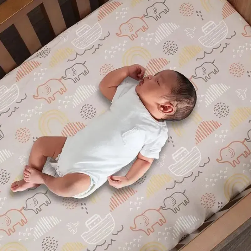 Lambs u0026 Ivy Crib & Bed Sheets*Lambs & Ivy Baby Noah Taupe Fitted Crib Sheet