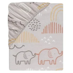 Lambs u0026 Ivy Crib & Bed Sheets*Lambs & Ivy Baby Noah Taupe Fitted Crib Sheet