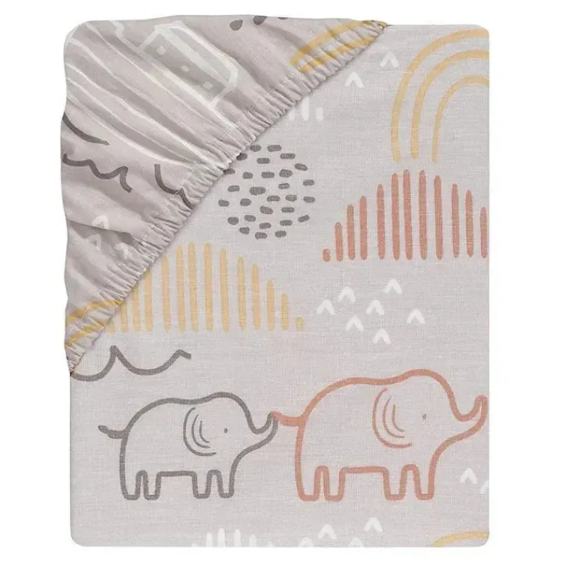 Lambs u0026 Ivy Crib & Bed Sheets*Lambs & Ivy Baby Noah Taupe Fitted Crib Sheet