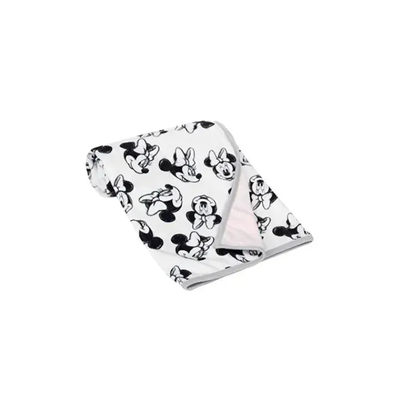 Lambs u0026 Ivy Blankets & Quilts*Lambs & Ivy Black & White Minnie Mouse Baby Blanket