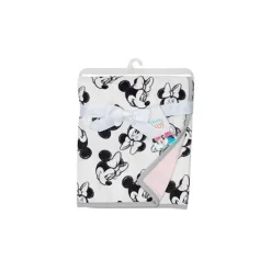 Lambs u0026 Ivy Blankets & Quilts*Lambs & Ivy Black & White Minnie Mouse Baby Blanket