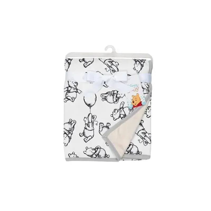 Lambs u0026 Ivy Blankets & Quilts*Lambs & Ivy Black & White Winnie The Pooh Baby Blanket