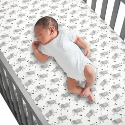 Lambs u0026 Ivy Crib & Bed Sheets*Lambs & Ivy Elephant Crib Sheet