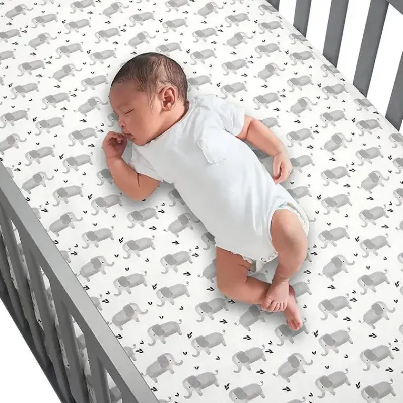 Lambs u0026 Ivy Crib & Bed Sheets*Lambs & Ivy Elephant Crib Sheet