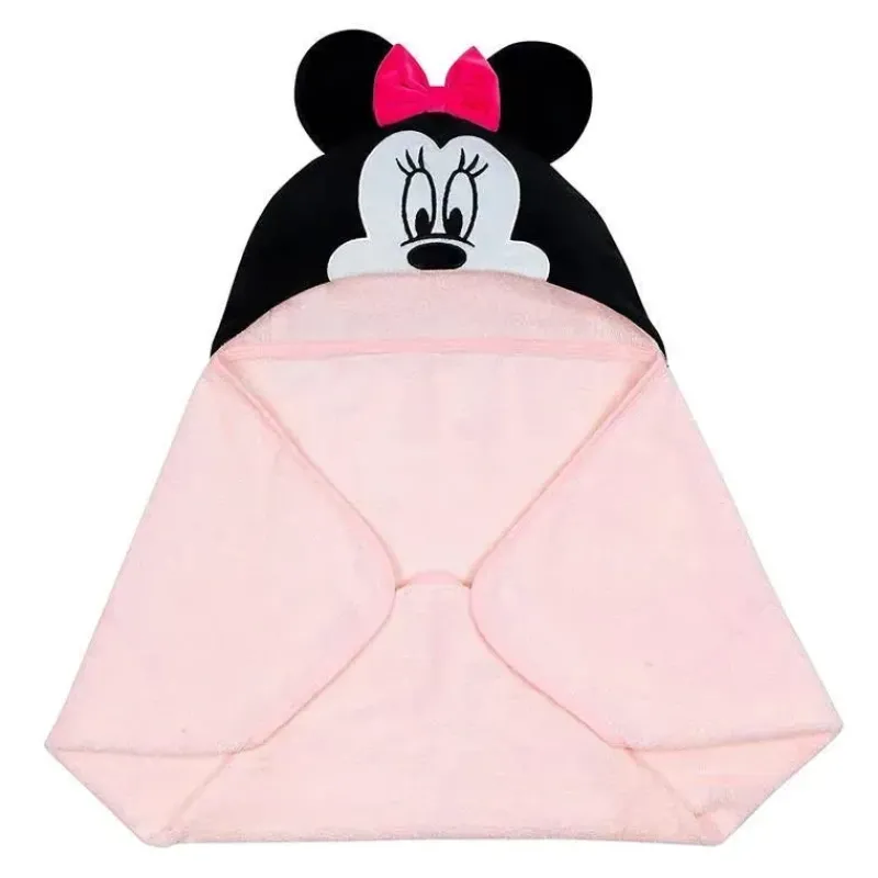 Lambs u0026 Ivy Mickey & Minnie|Baby Bath Towels*Lambs & Ivy Hooded Baby Bath Towel, Minnie Mouse