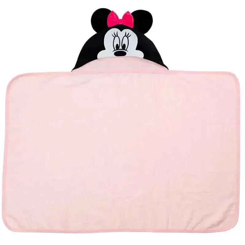 Lambs u0026 Ivy Mickey & Minnie|Baby Bath Towels*Lambs & Ivy Hooded Baby Bath Towel, Minnie Mouse